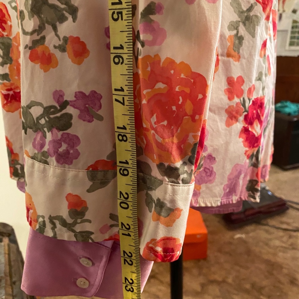 Colorful blouse Liz Claiborne Crazy Horse. Sz XL - Picture 3 of 8